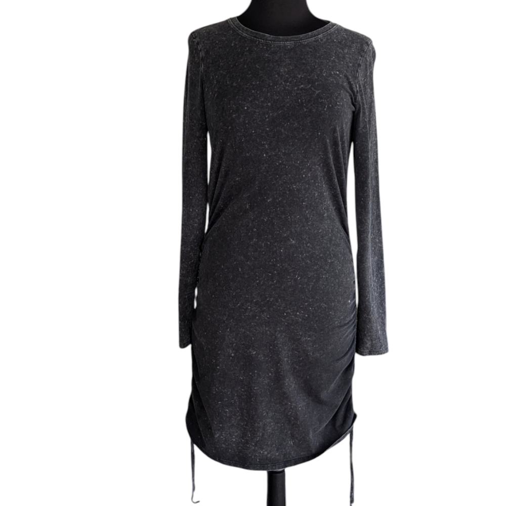 PINK Victoria's Secret Y2K Charcoal Long Sleeve Dress Cinch Sides